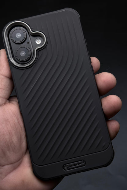 Ripple Wave Case with Metallic Camera Ring for iPhone 16