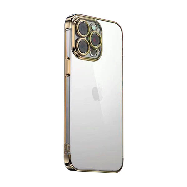 Keephone Slim Transparent Cases with Chrome Border for iPhone 14