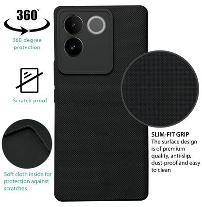 NIUKIN Super Frosted Dotted Case for Vivo T2 Pro 5G