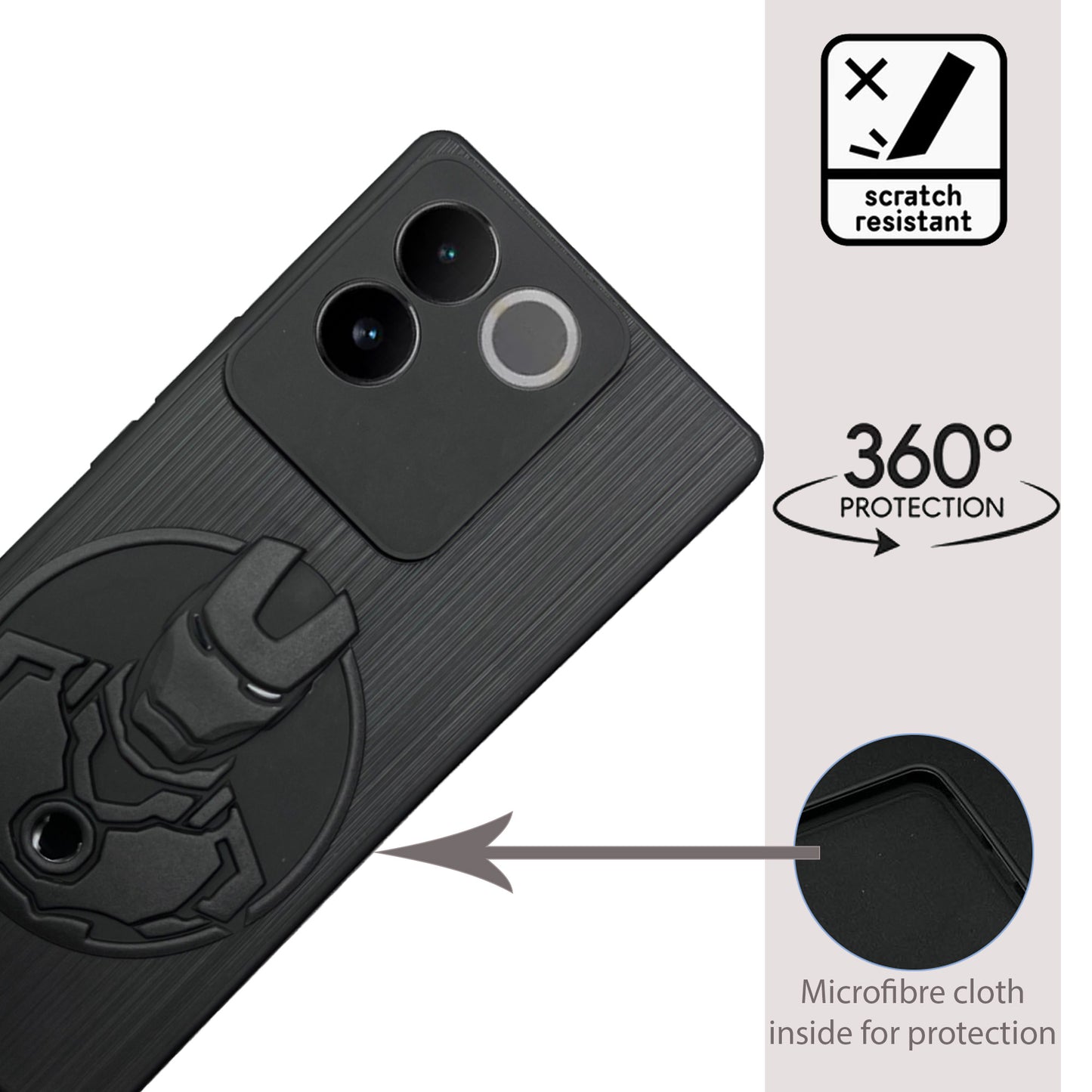 IR Superhero Shield Case for IQOO Z7 Pro(5G)
