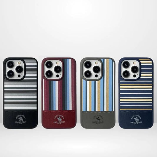 Santa Barbara Polo & Racquet Club Isaac Series Leather Case for iPhone 16 Pro Max