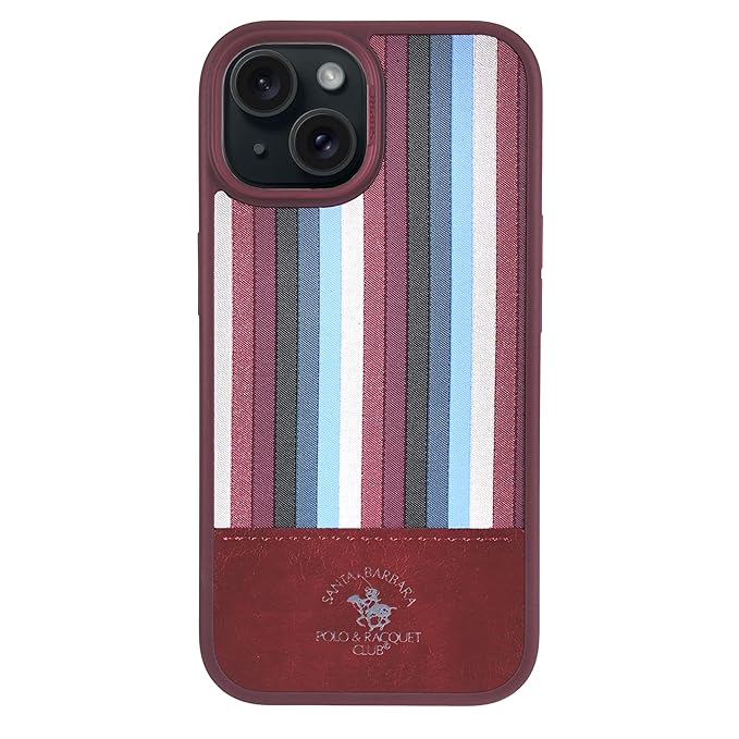 Santa Barbara Polo & Racquet Club Isaac Series Leather Case for iPhone 16 Pro Max