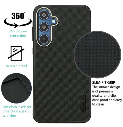NIUKIN Super Frosted Dotted Case with Camera Ring for Samsung M35