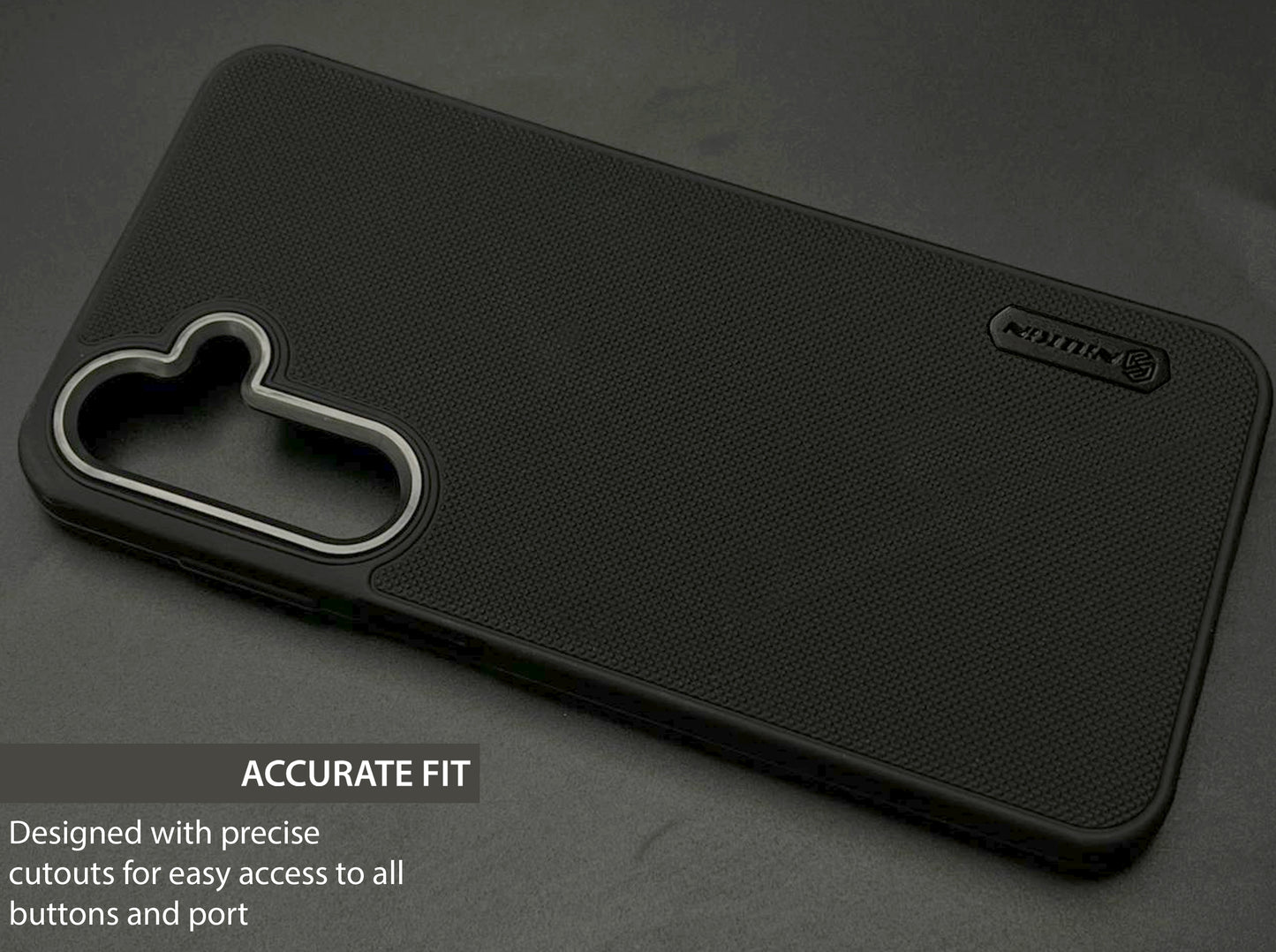 NIUKIN Super Frosted Dotted Case with Camera Ring for Samsung M35