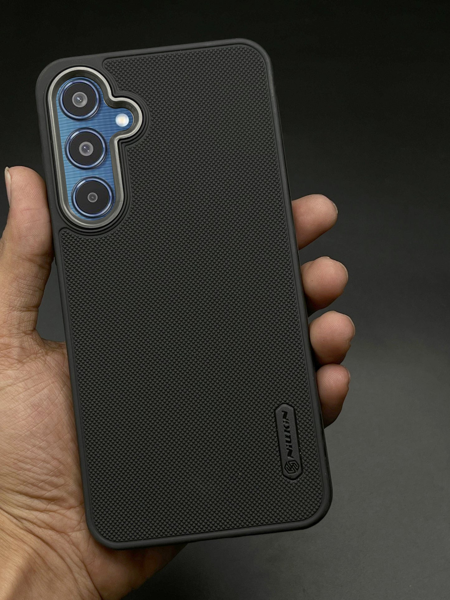NIUKIN Super Frosted Dotted Case with Camera Ring for Samsung M35