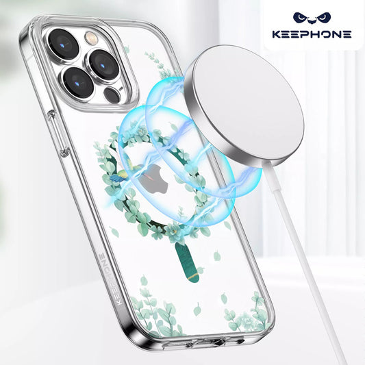Keephone Fancy Transparent Magsafe Case for iPhone 14 Pro