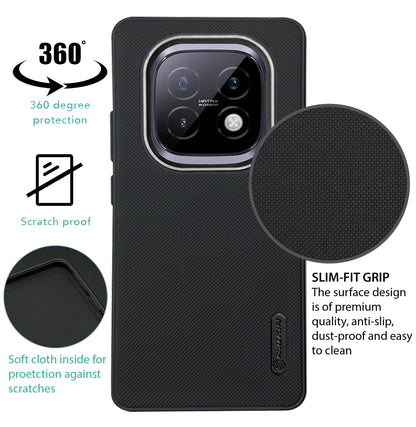 NIUKIN Super Frosted Dotted Case with Camera Ring for Realme Narzo 70 Turbo