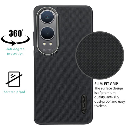 NIUKIN Super Frosted Dotted Case with Camera Ring for Oneplus Nord CE 4 Lite