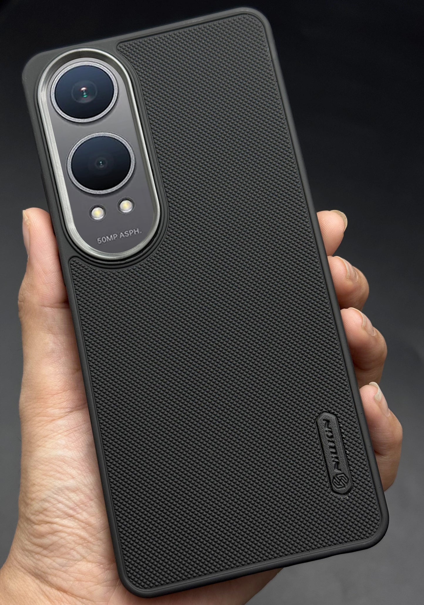 NIUKIN Super Frosted Dotted Case with Camera Ring for Oneplus Nord CE 4 Lite