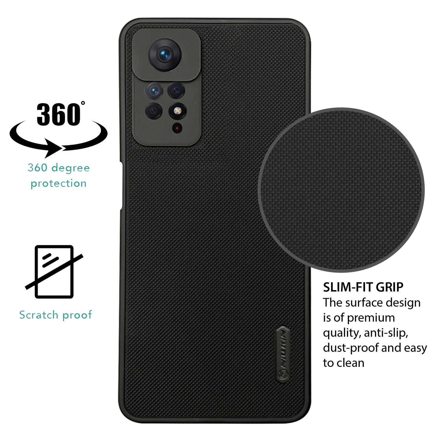 NIUKIN Super Frosted Dotted Case for Xiaomi Note 11 Pro