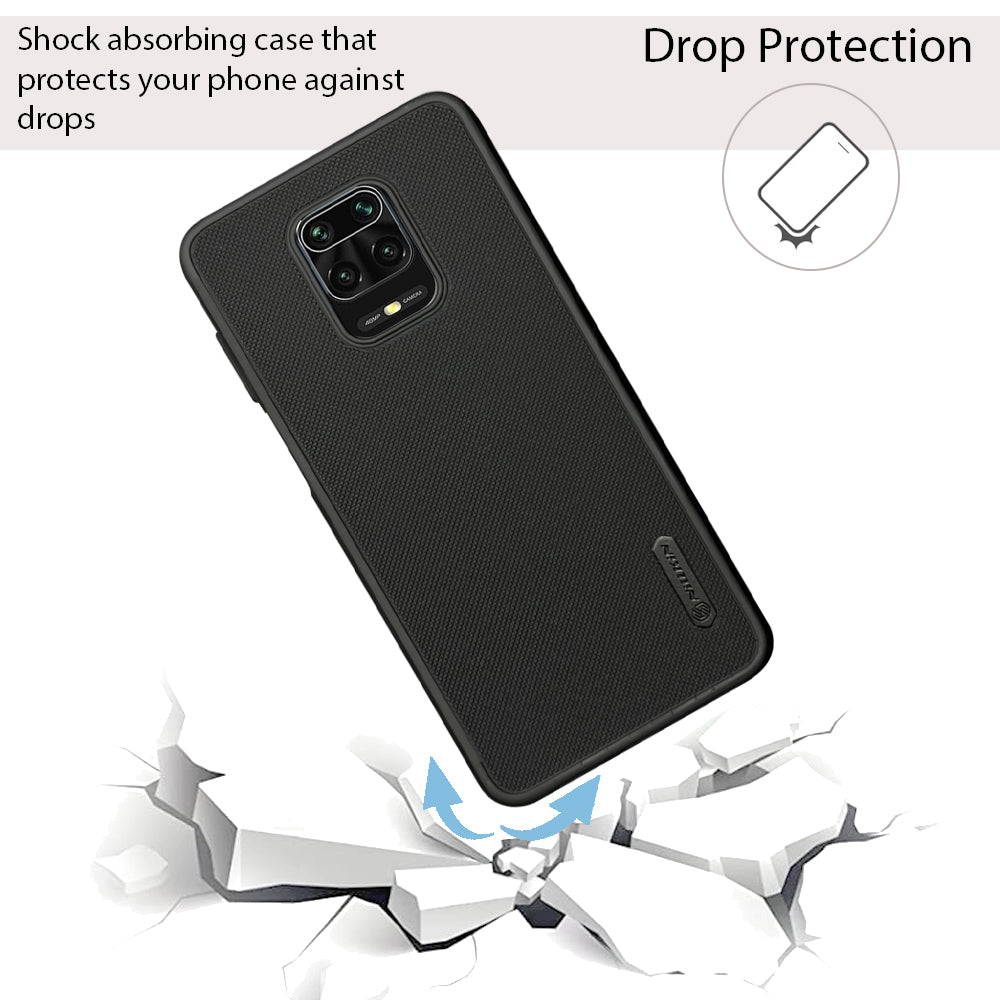 NIUKIN Super Frosted Dotted Case for Xiaomi Note 9 Pro