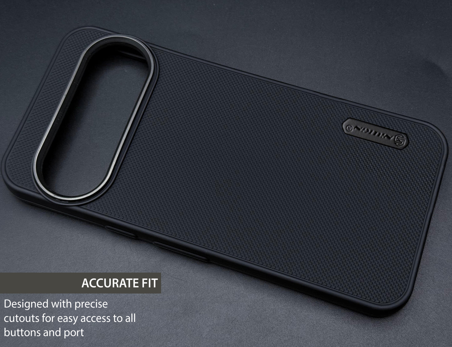 NIUKIN Super Frosted Dotted Case with Camera Ring for Google Pixel 10