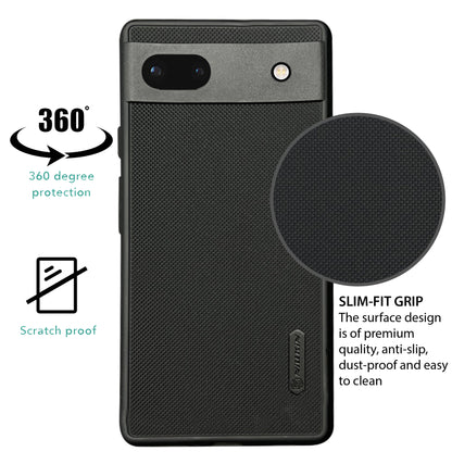 NIUKIN Super Frosted Dotted Case for Google Pixel 6A