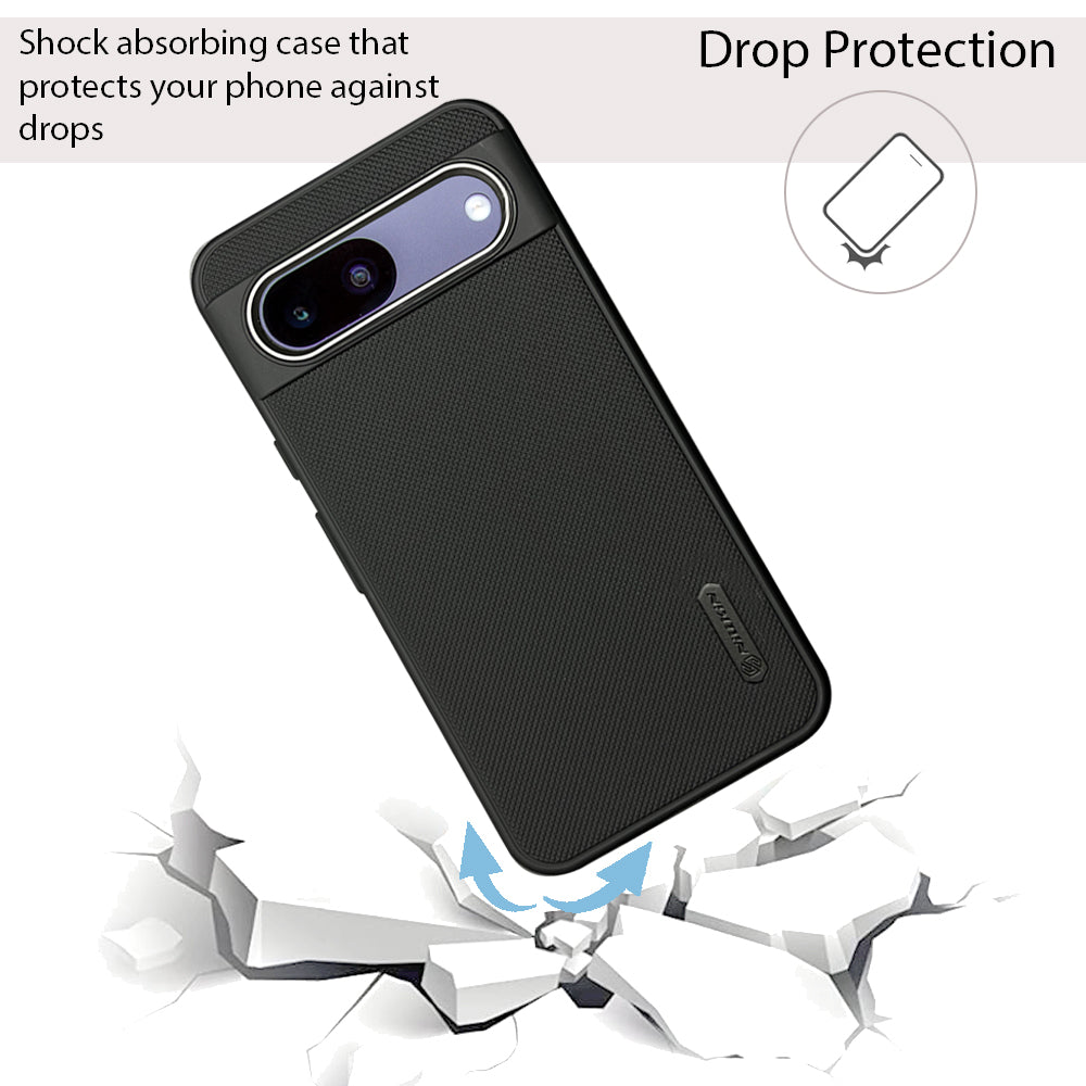 NIUKIN Super Frosted Dotted Case with Camera Ring for Google Pixel 8A