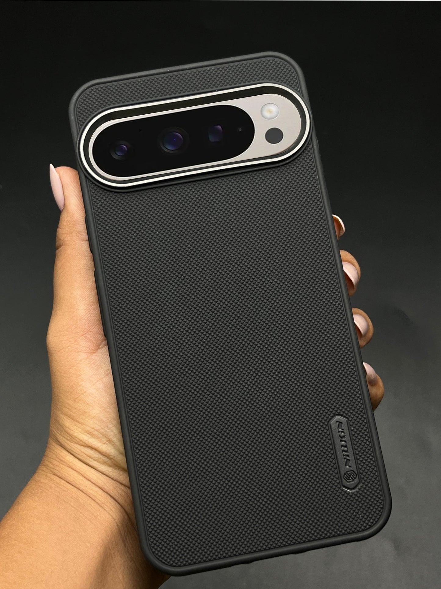 NIUKIN Super Frosted Dotted Case with Camera Ring for Google Pixel 9 Pro XL