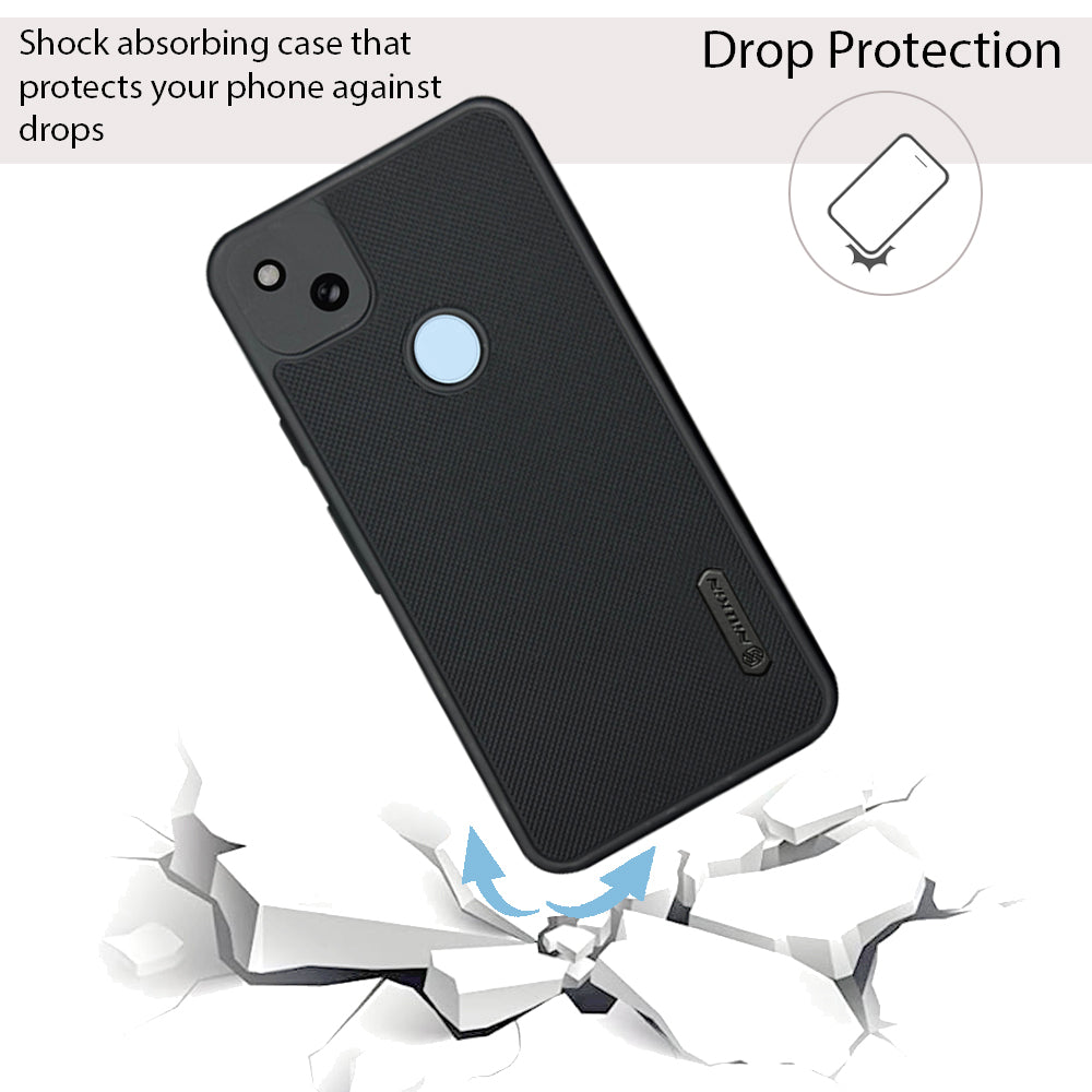 NIUKIN Super Frosted Dotted Case for Google Pixel 4A