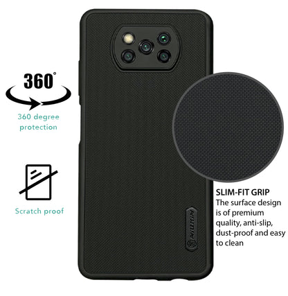 NIUKIN Super Frosted Dotted Case for Xiaomi Poco X3 Pro