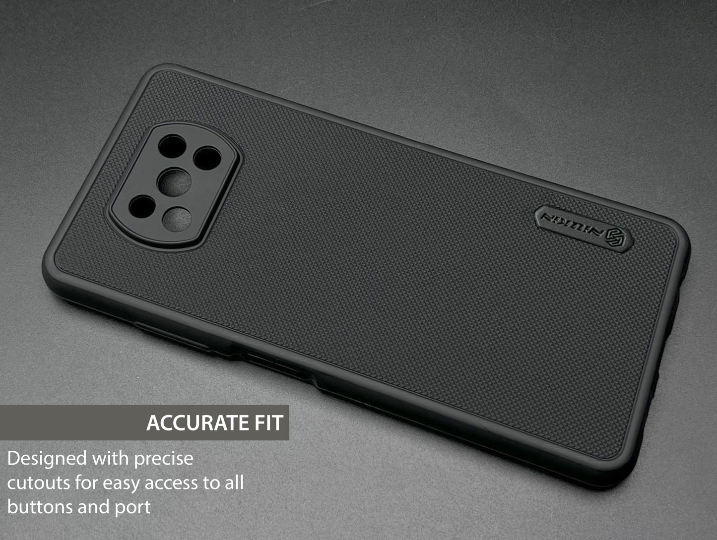 NIUKIN Super Frosted Dotted Case for Xiaomi Poco X3 Pro