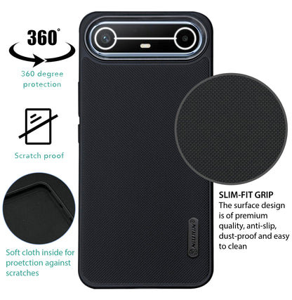 NIUKIN Super Frosted Dotted Case with Camera Ring for Tecno Pova Slim