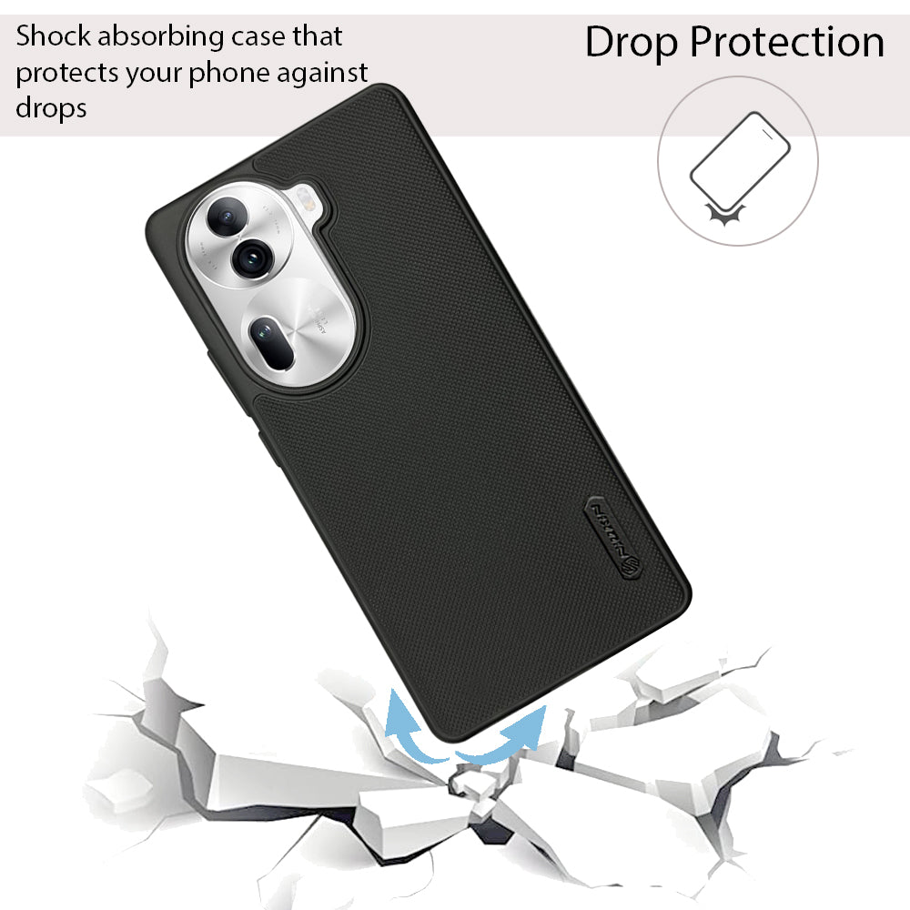 NIUKIN Super Frosted Dotted Case for Oppo Reno 11 Pro