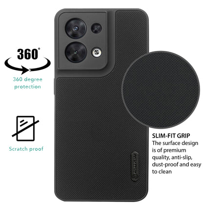 NIUKIN Super Frosted Dotted Case for Oppo Reno 8