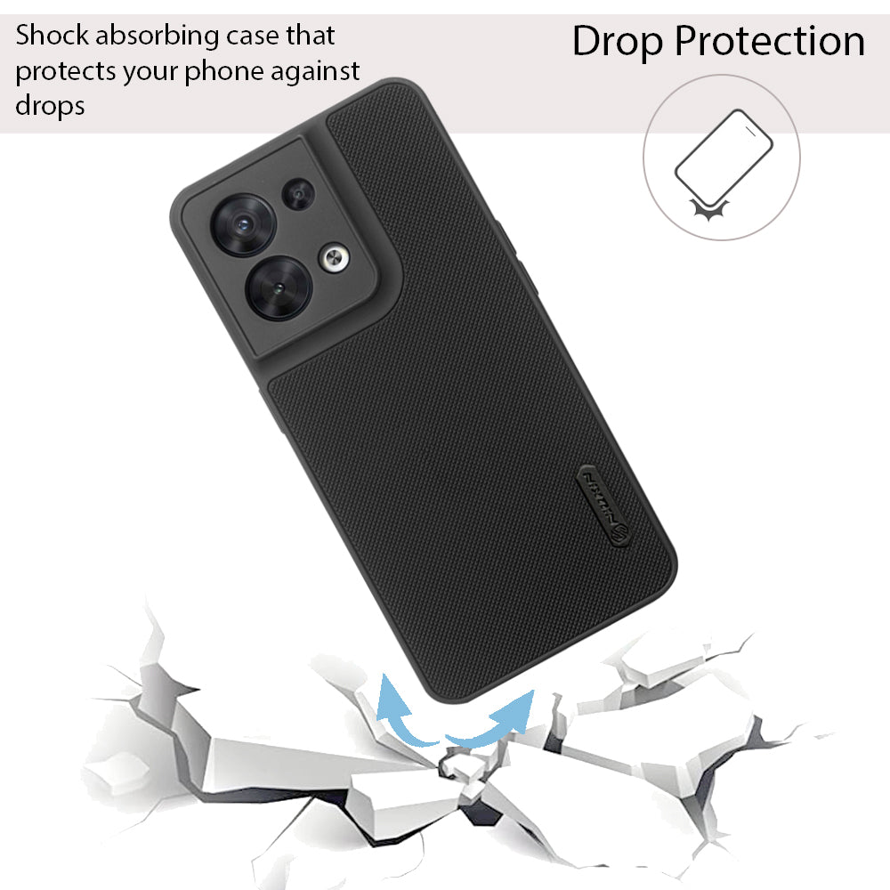 NIUKIN Super Frosted Dotted Case for Oppo Reno 8