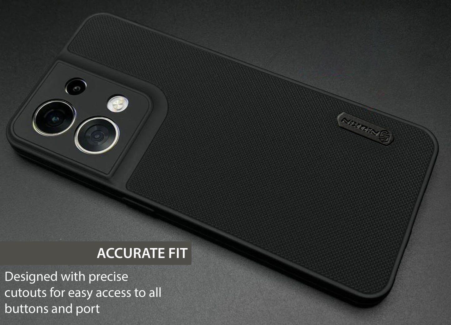 NIUKIN Super Frosted Dotted Case for Oppo Reno 8