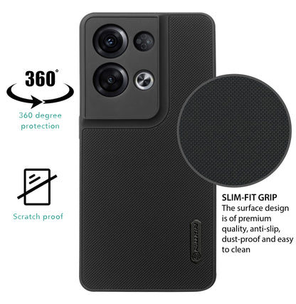 NIUKIN Super Frosted Dotted Case for Oppo Reno 8 Pro
