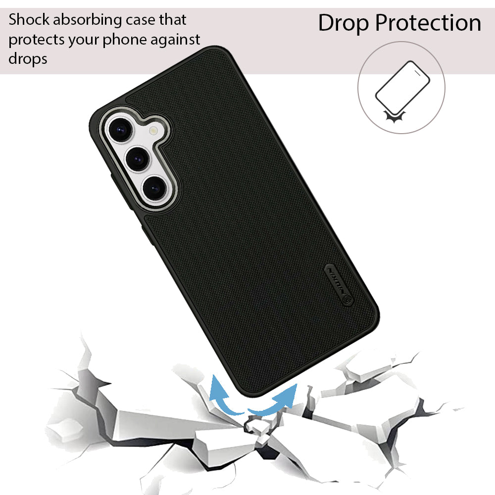 NIUKIN Super Frosted Dotted Case with Camera Ring for Samsung S24 FE