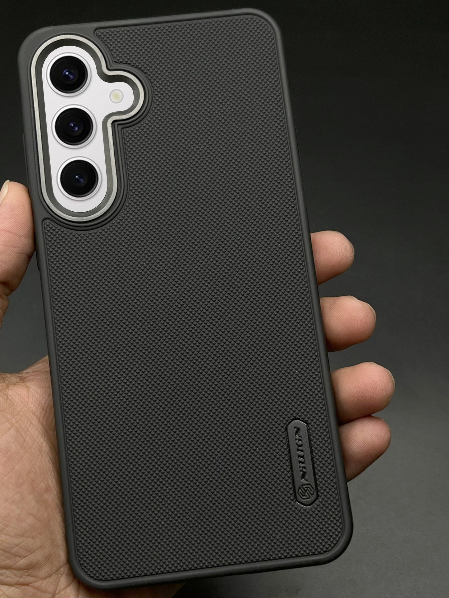 NIUKIN Super Frosted Dotted Case with Camera Ring for Samsung S24 FE