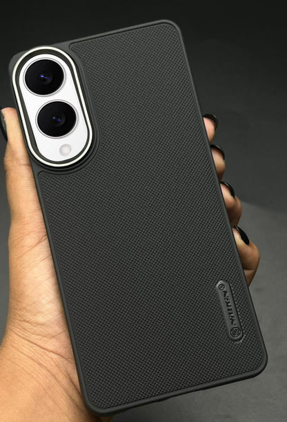 NIUKIN Super Frosted Dotted Case with Camera Ring for Samsung S25 Edge