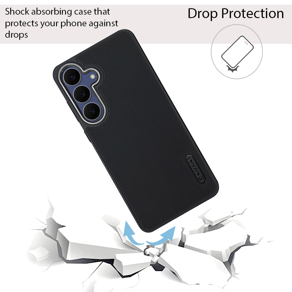 NIUKIN Super Frosted Dotted Case with Camera Ring for Samsung S25 FE