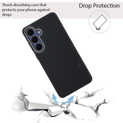NIUKIN Super Frosted Dotted Case with Camera Ring for Samsung S25 FE