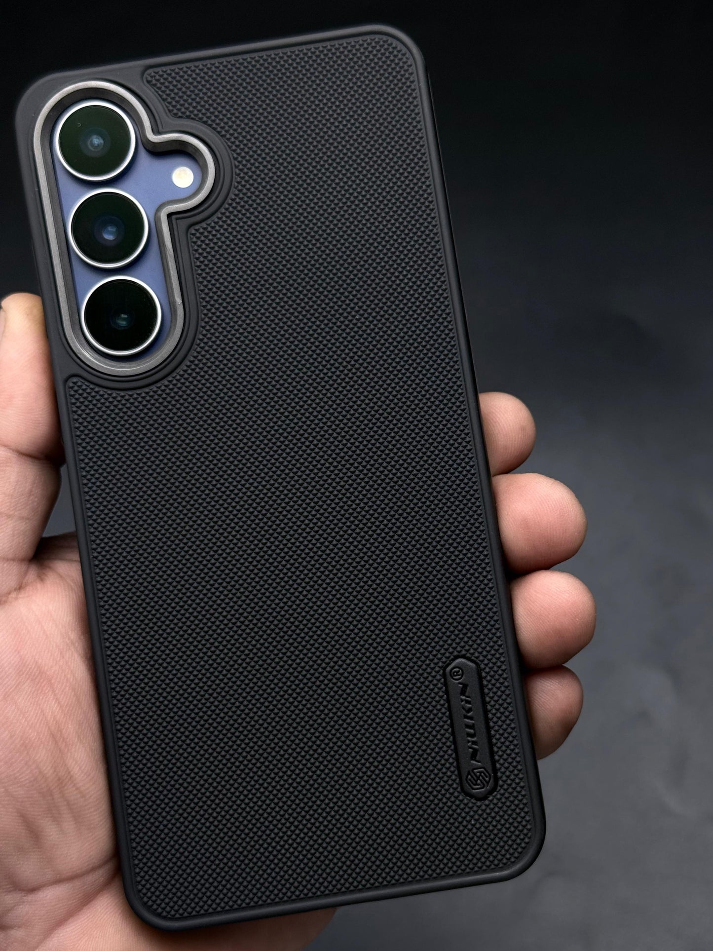 NIUKIN Super Frosted Dotted Case with Camera Ring for Samsung S25 FE